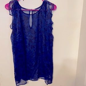 Women’s sheer top sz L